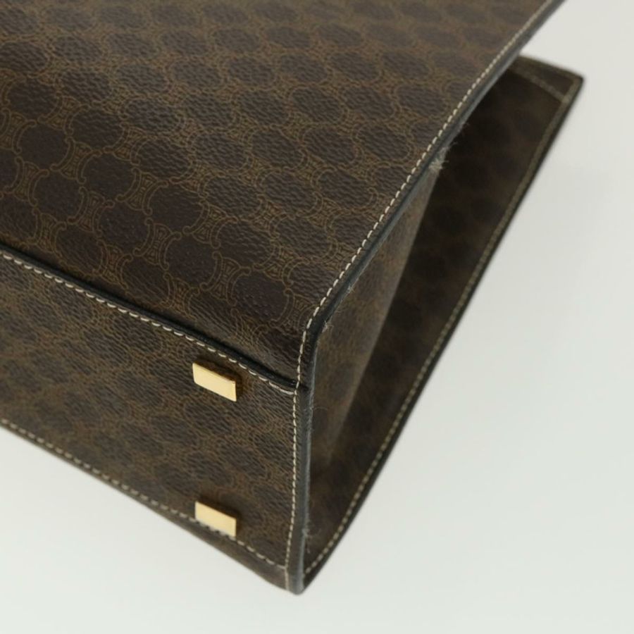 【日本直送】CELINE Macadam帆布手提包 PVC皮革 棕色 正品 am3558V-7