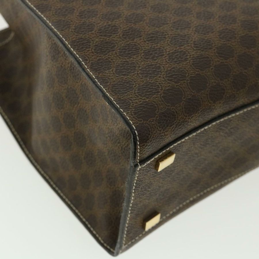 【日本直送】CELINE Macadam帆布手提包 PVC皮革 棕色 正品 am3558V-13