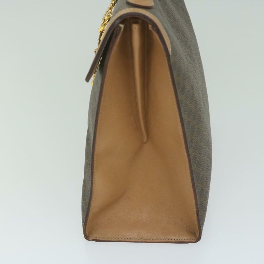 【日本直送】CELINE Macadam帆布手提包 PVC皮革 棕色 正品 am5411V-2