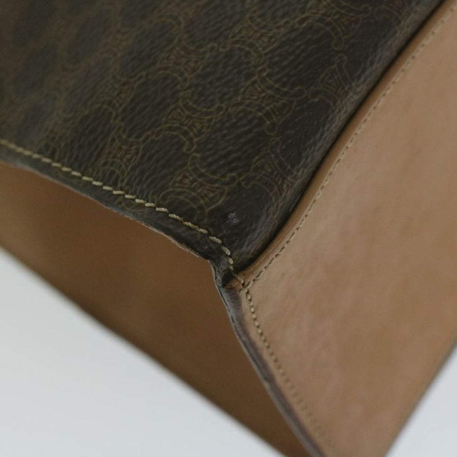 【日本直送】CELINE Macadam帆布手提包 PVC皮革 棕色 正品 am5411V-14