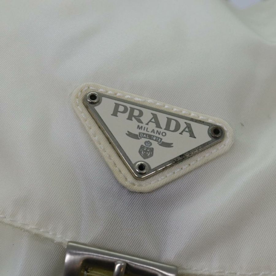 【日本直送】PRADA 雙肩包 尼龍 白色 銀色 正品 85291V-16