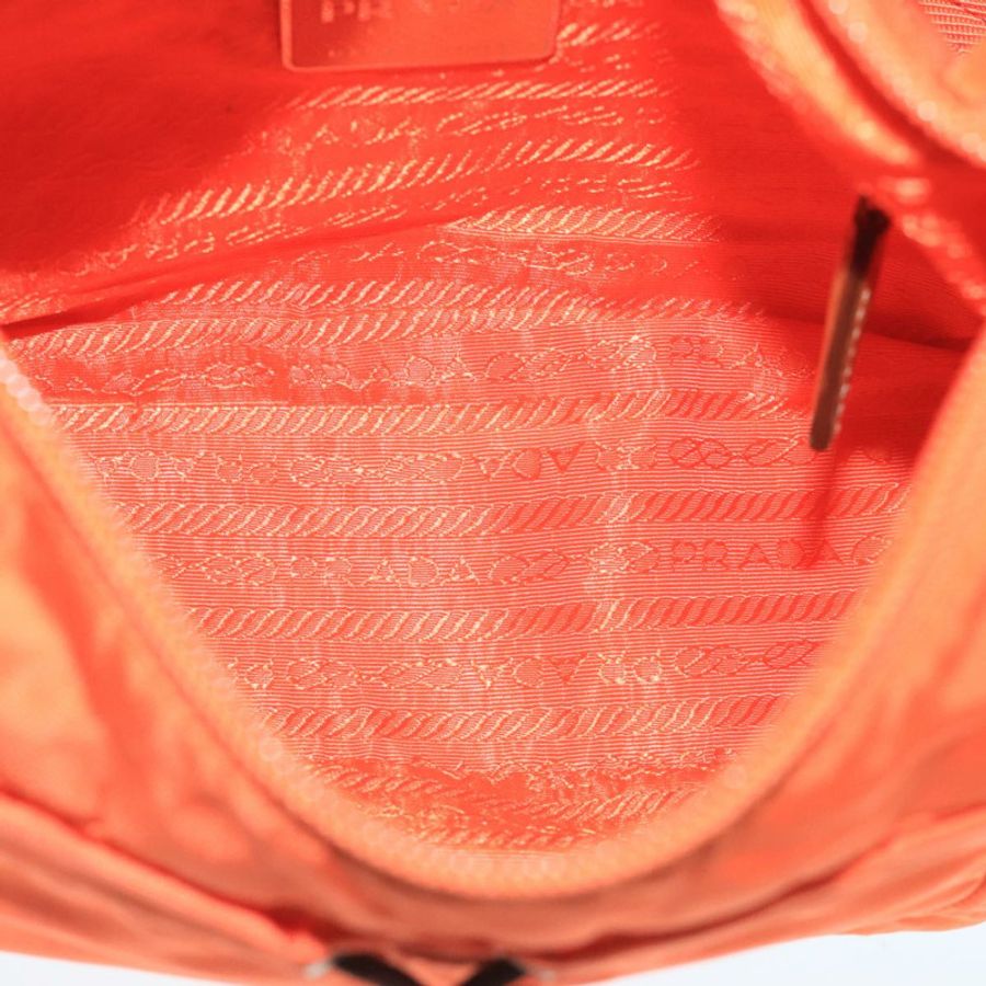 【日本直送】PRADA 肩背包 尼龍 橘色 銀色 正品 hk1901V-10