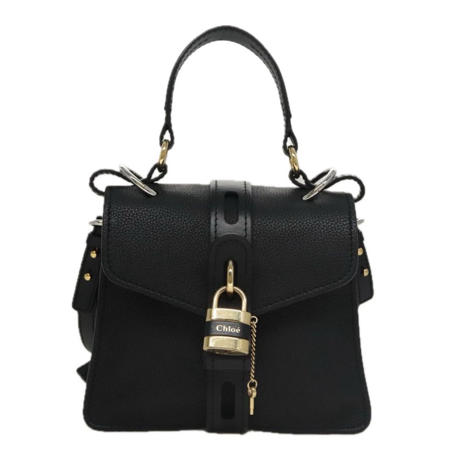 【日本直送】Chloe 小號 Day Abbey 手提包 真皮 兩用 黑色 正品 yk16365AV-12