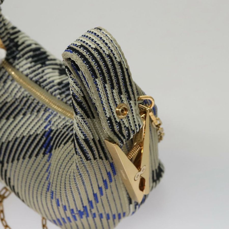 【日本直送】BURBERRY 迷你 Peg 旅行包鏈條手提包 灰色 正品 107507SV-21