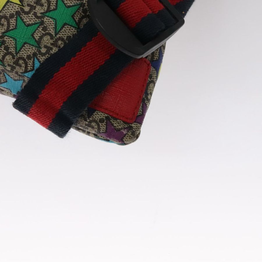 【日本直送】GUCCI GG Supreme Sherry Line 雙肩包 PVC 米色 彩虹色 550775 正品 109993V-18
