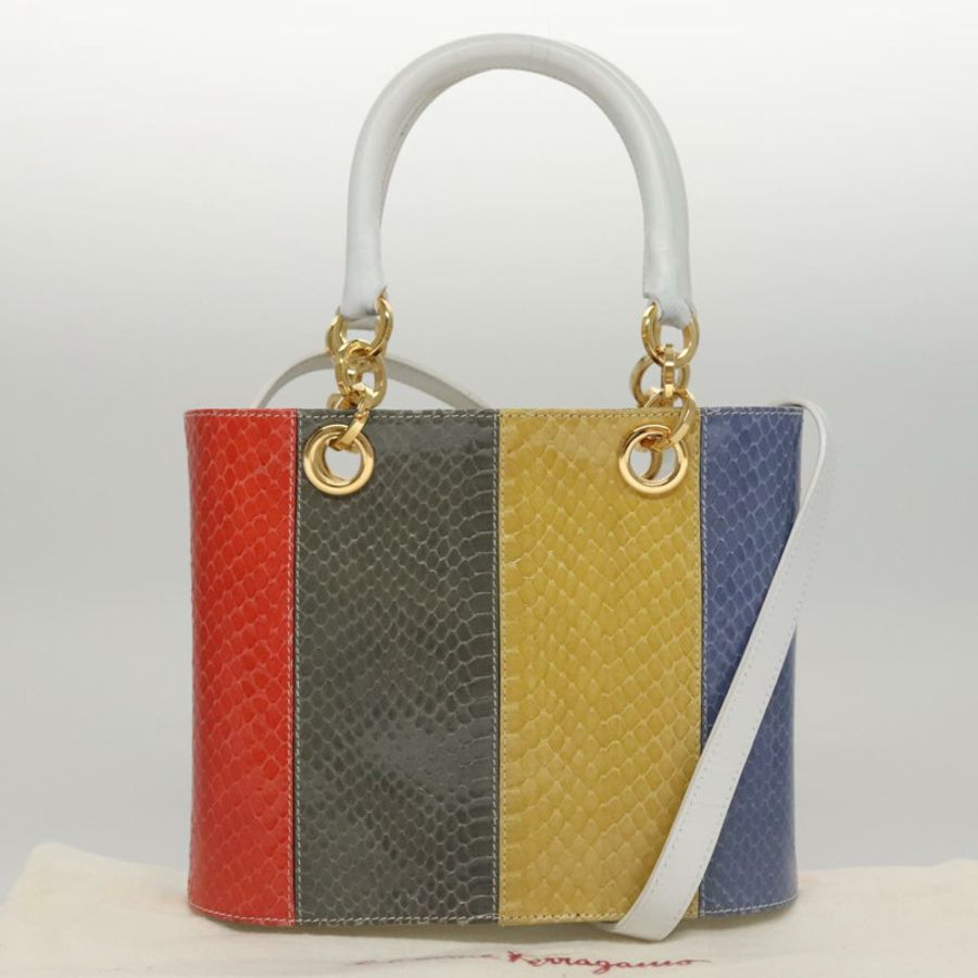 【日本直送】Salvatore Ferragamo Gancini 壓花皮革雙肩包 多色款 Auth 109792V-11