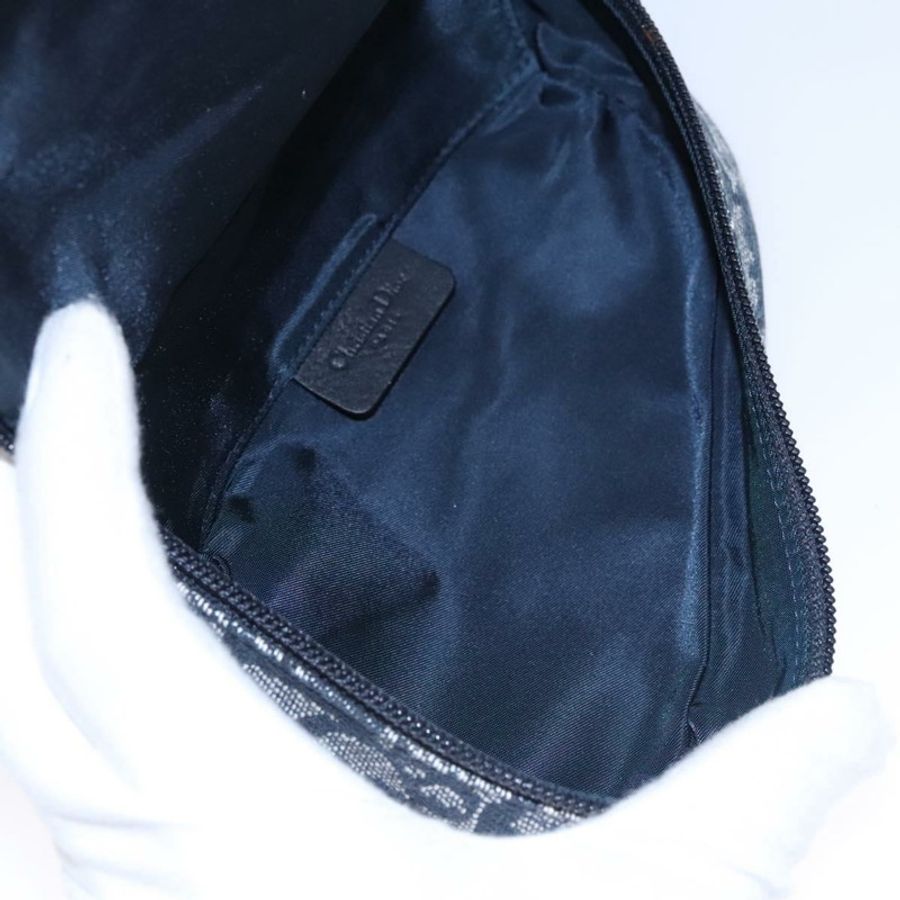 【日本直送】Christian Dior Trotter帆布馬鞍包 海軍藍金色 正品 EC240V-10