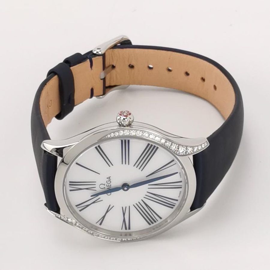 Omega De Ville 碟飛系列 35 mm 精鋼鑽石女錶-1
