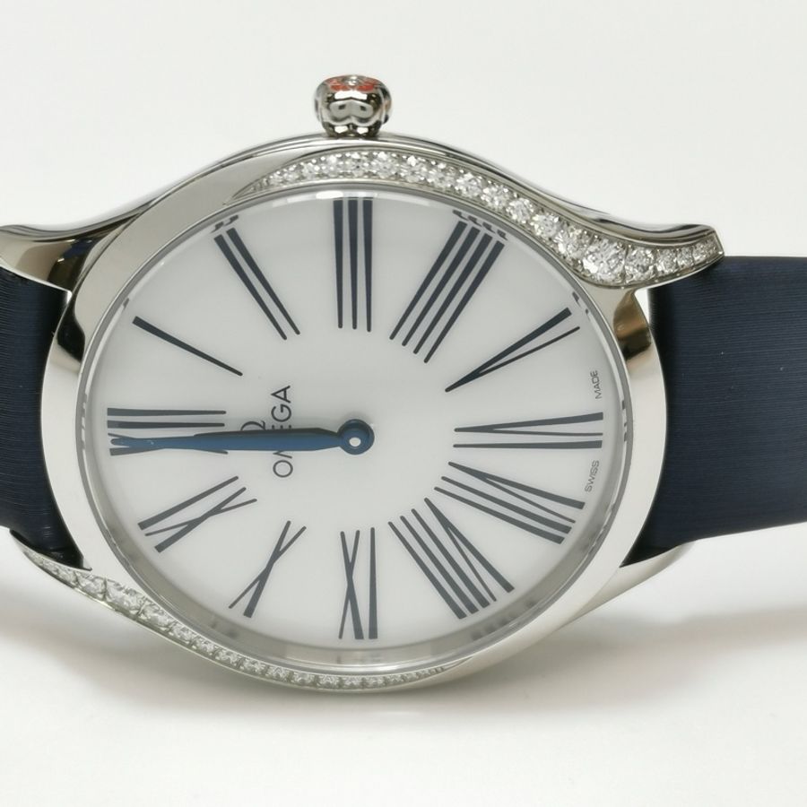 Omega De Ville 碟飛系列 35 mm 精鋼鑽石女錶-22