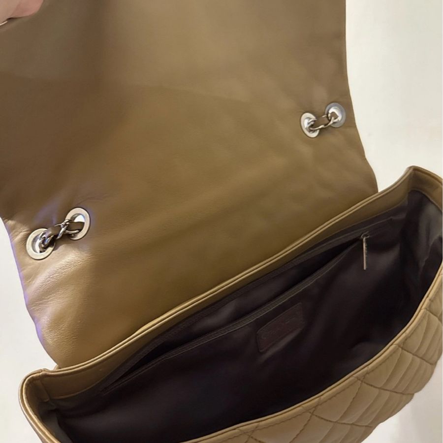 Chanel Vintage Shoulder Bag Beige 杏色 中古包 Chanel / Flap Calfskin SHW-15