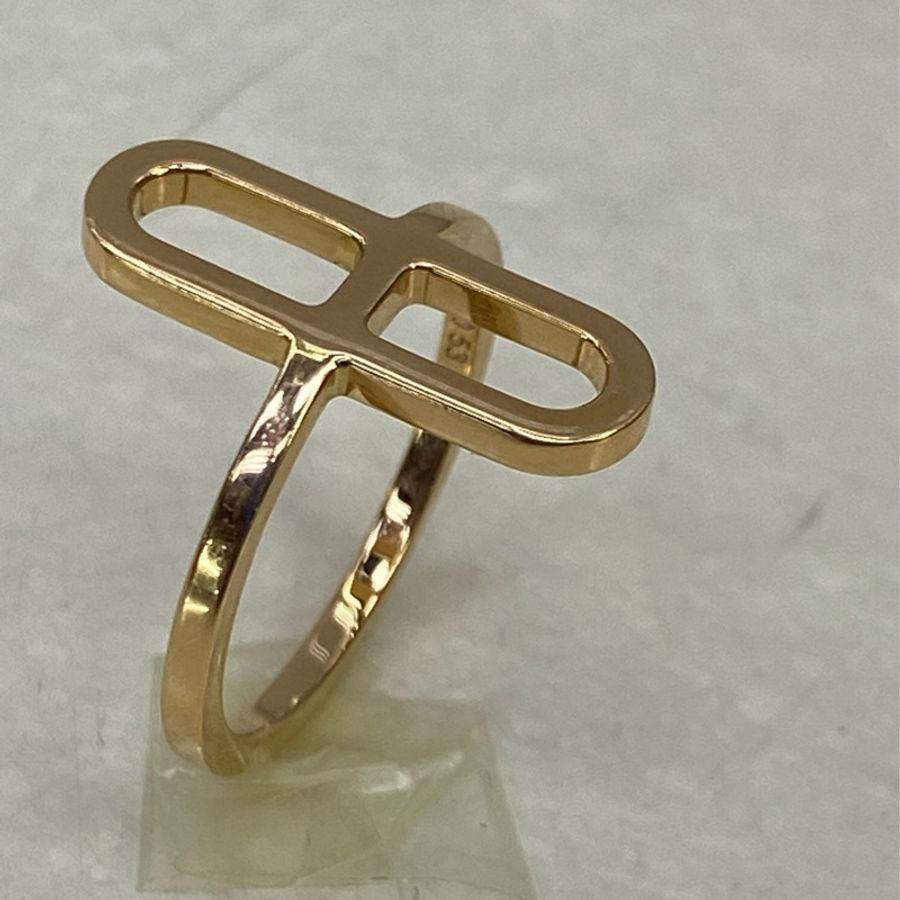 Hermes Ever Chaîne d'Ancre pink gold Ring-9
