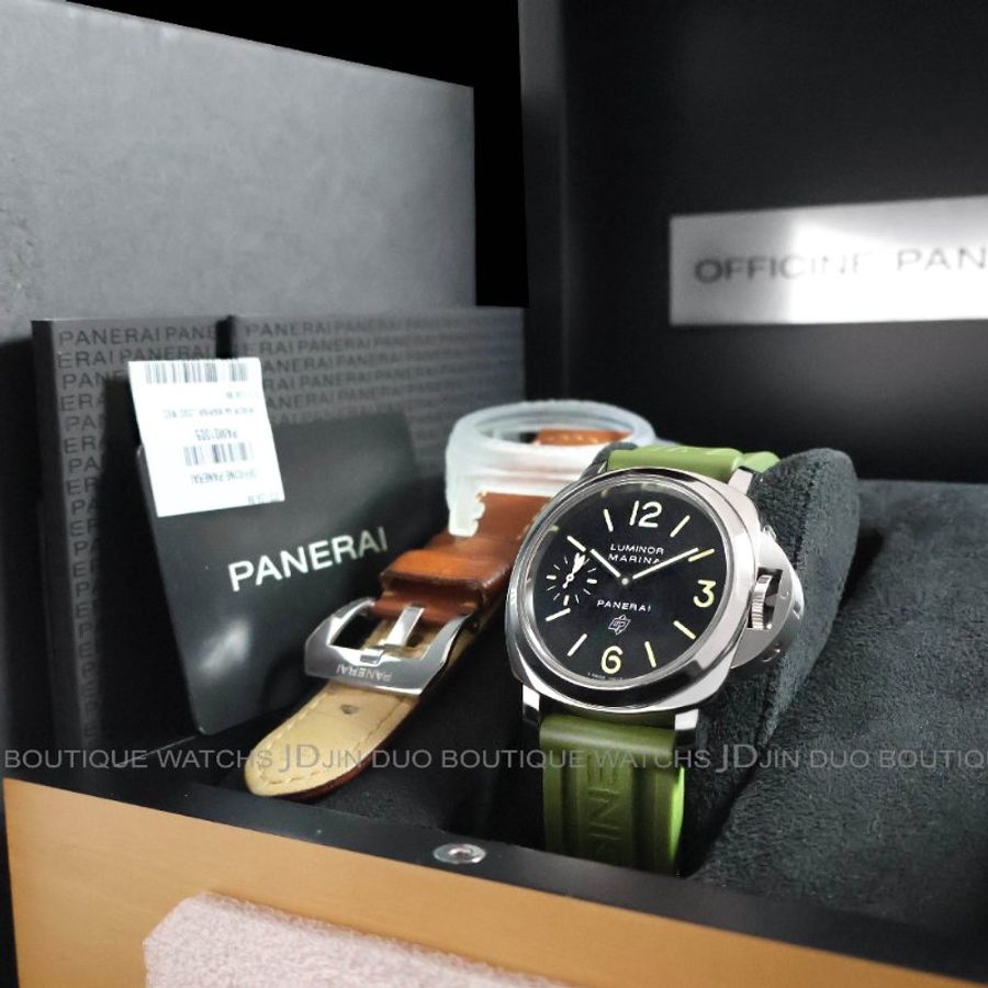 金鐸精品~2398 PANERAI 沛納海 LUMINOR MARINA PAM01005 T字頭手動上鍊男用腕錶-5