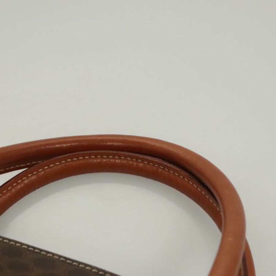 【日本直送】CELINE Macadam帆布手提包 PVC皮革 棕色 金色 正品 122168-7