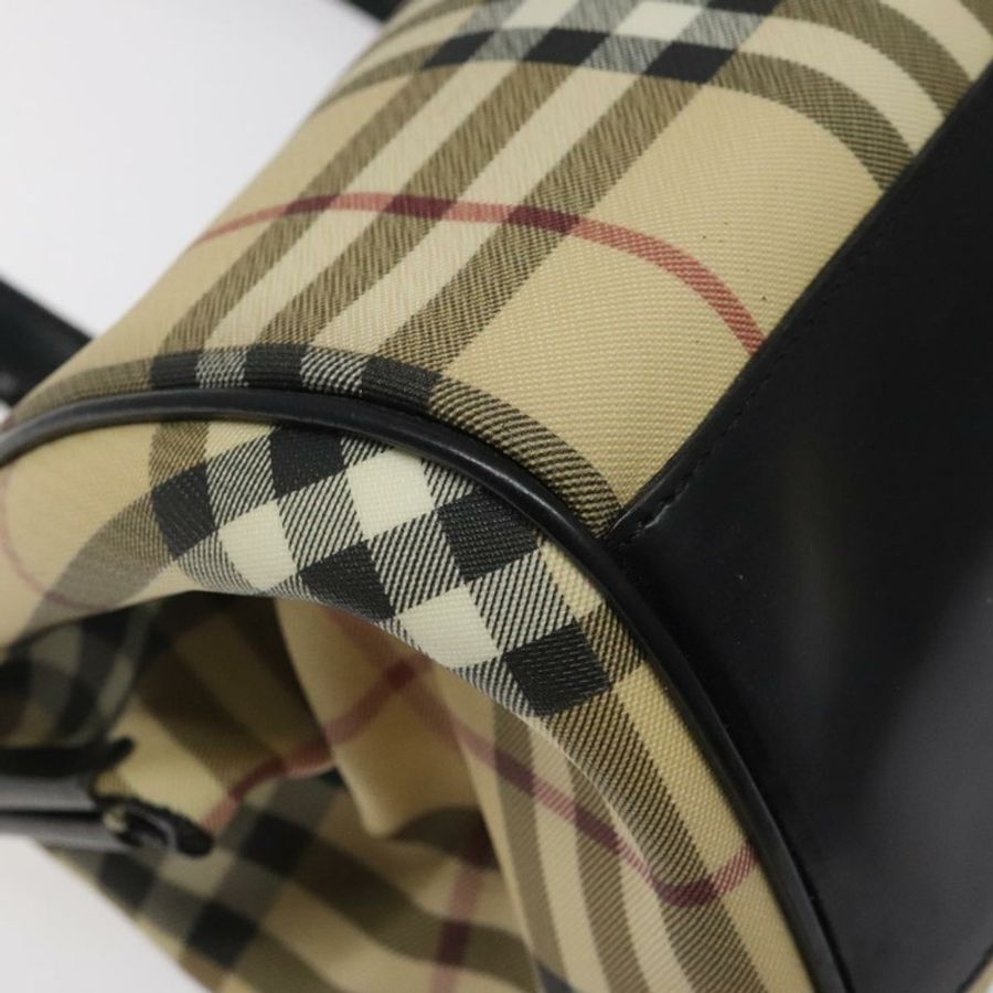 【日本直送】BURBERRY Nova 格紋單肩包 PVC 米色 正品 BA1737-15