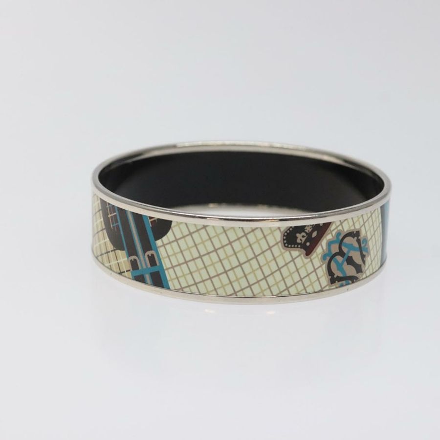 【日本直送】愛馬仕 Emile 手鐲,金屬藍色,正品 bs25703-3