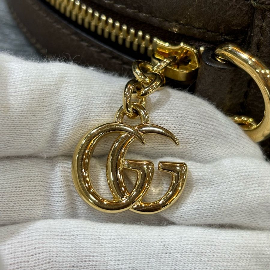 GUCCI 550618 Ophidia GG 綠紅綠 金鍊 肩背包 斜背包 圓餅包 燒餅包 漢堡包-12
