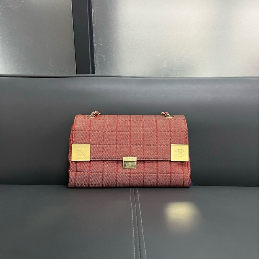 Chanel 中古 冰格鏈條包-6