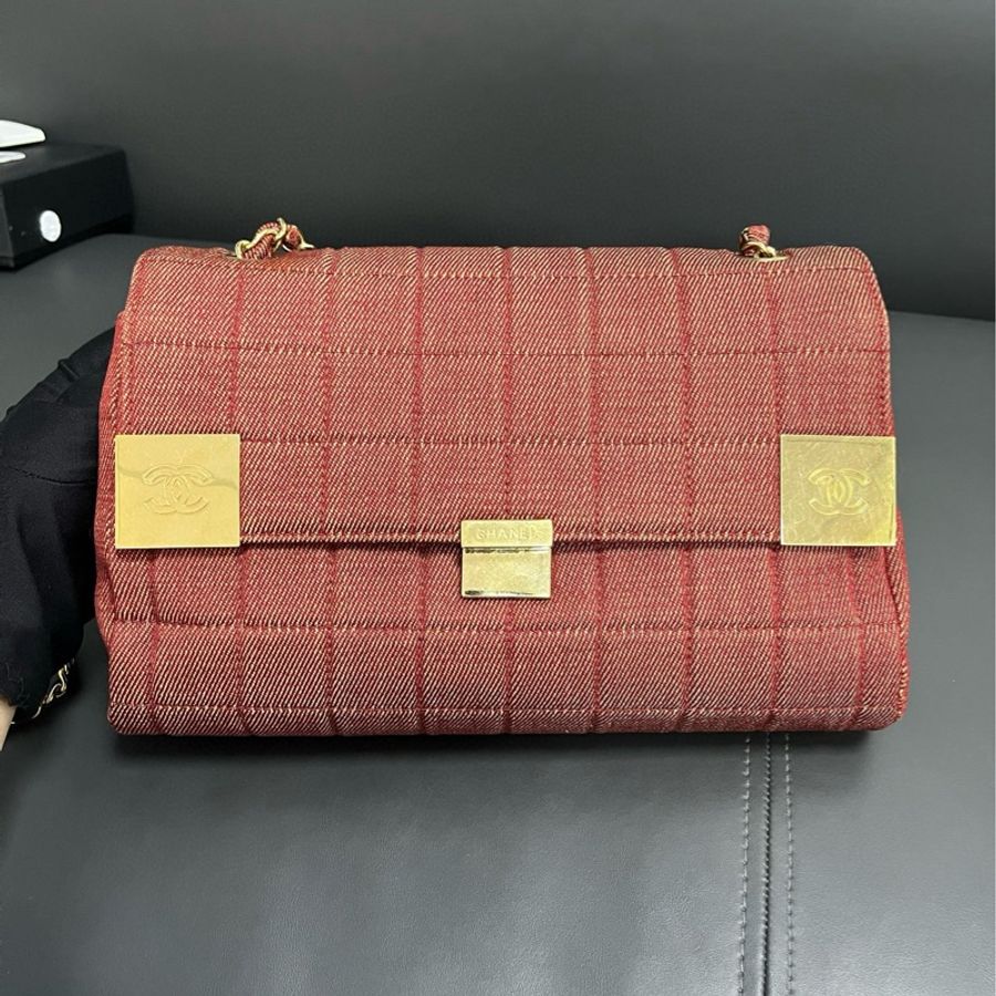 Chanel 中古 冰格鏈條包-7