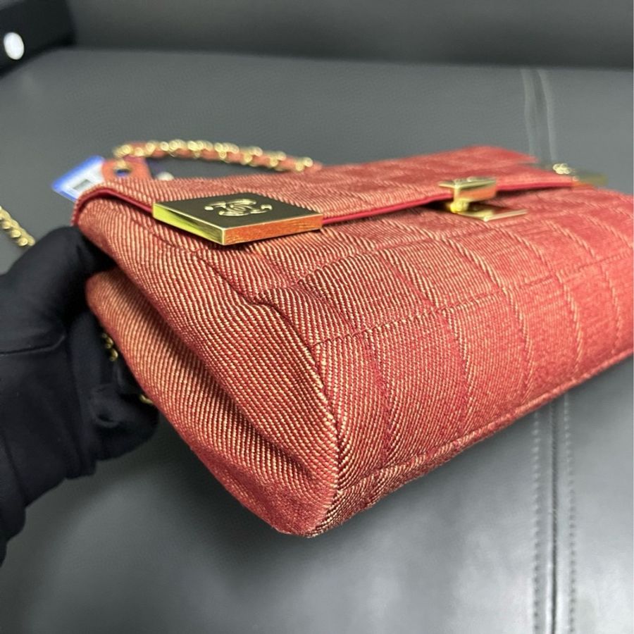 Chanel 中古 冰格鏈條包-12