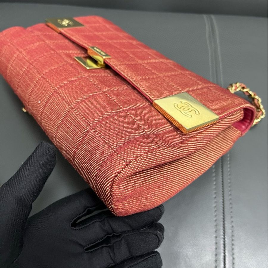 Chanel 中古 冰格鏈條包-13
