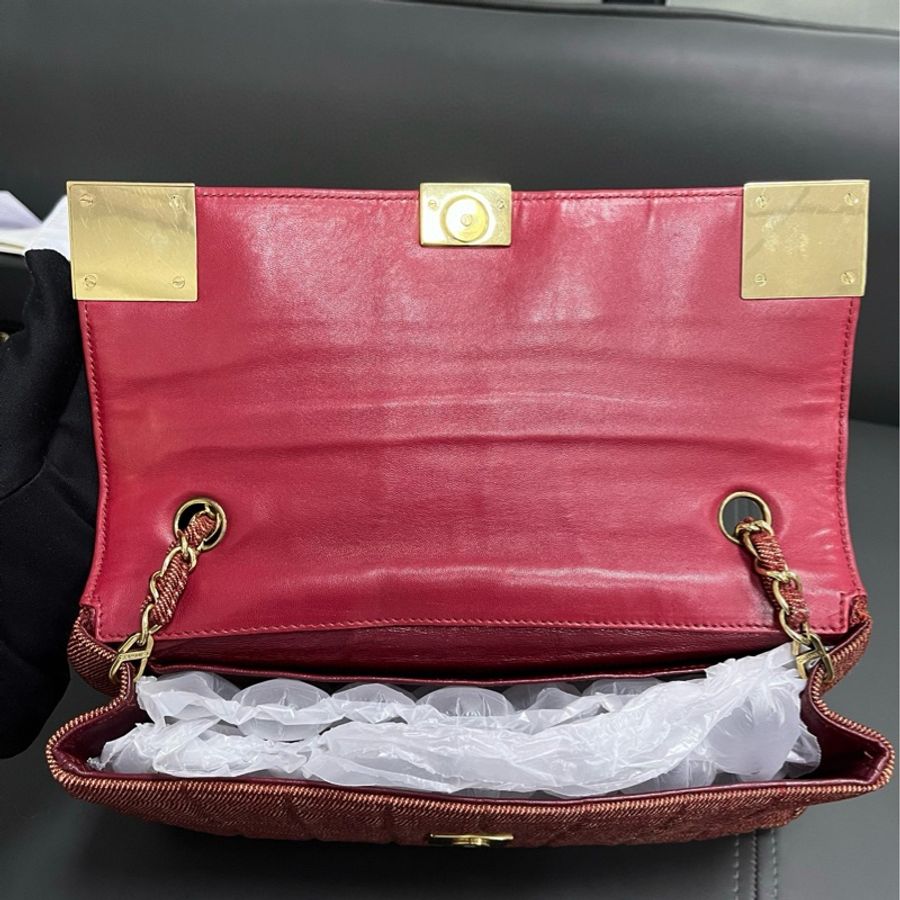 Chanel 中古 冰格鏈條包-17