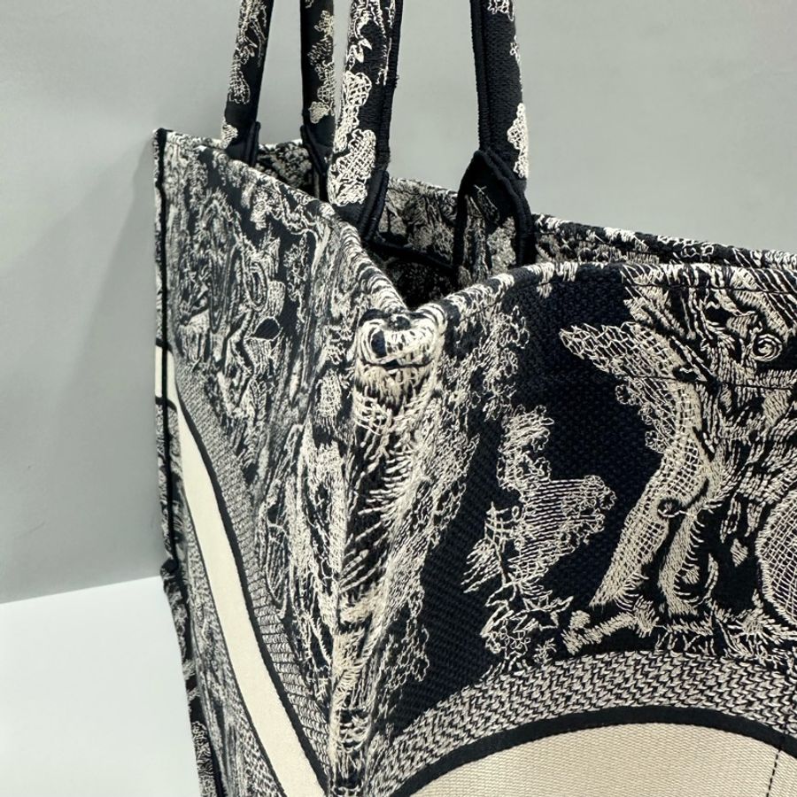 Dior M1286 藍色老虎刺繡 購物包 booktote 托特包-9
