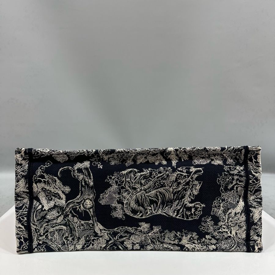 Dior M1286 藍色老虎刺繡 購物包 booktote 托特包-13