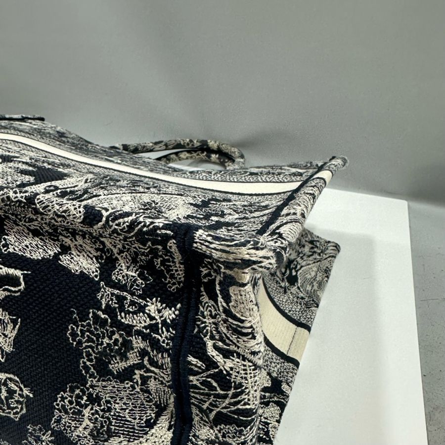 Dior M1286 藍色老虎刺繡 購物包 booktote 托特包-14