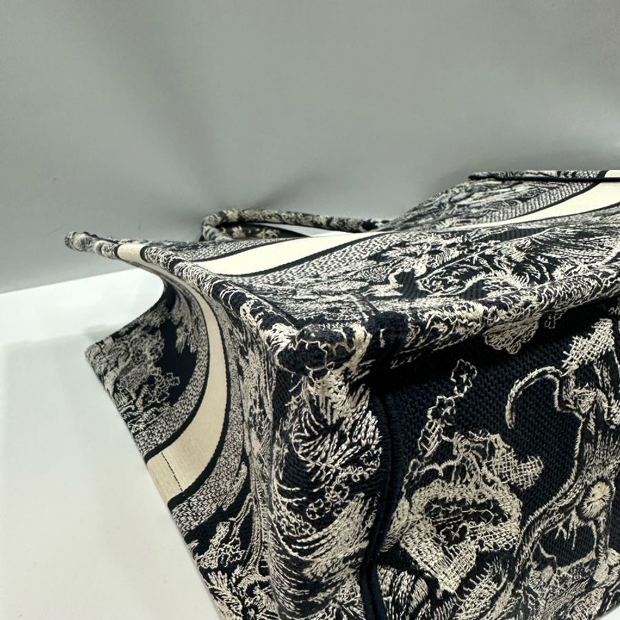 Dior M1286 藍色老虎刺繡 購物包 booktote 托特包-15