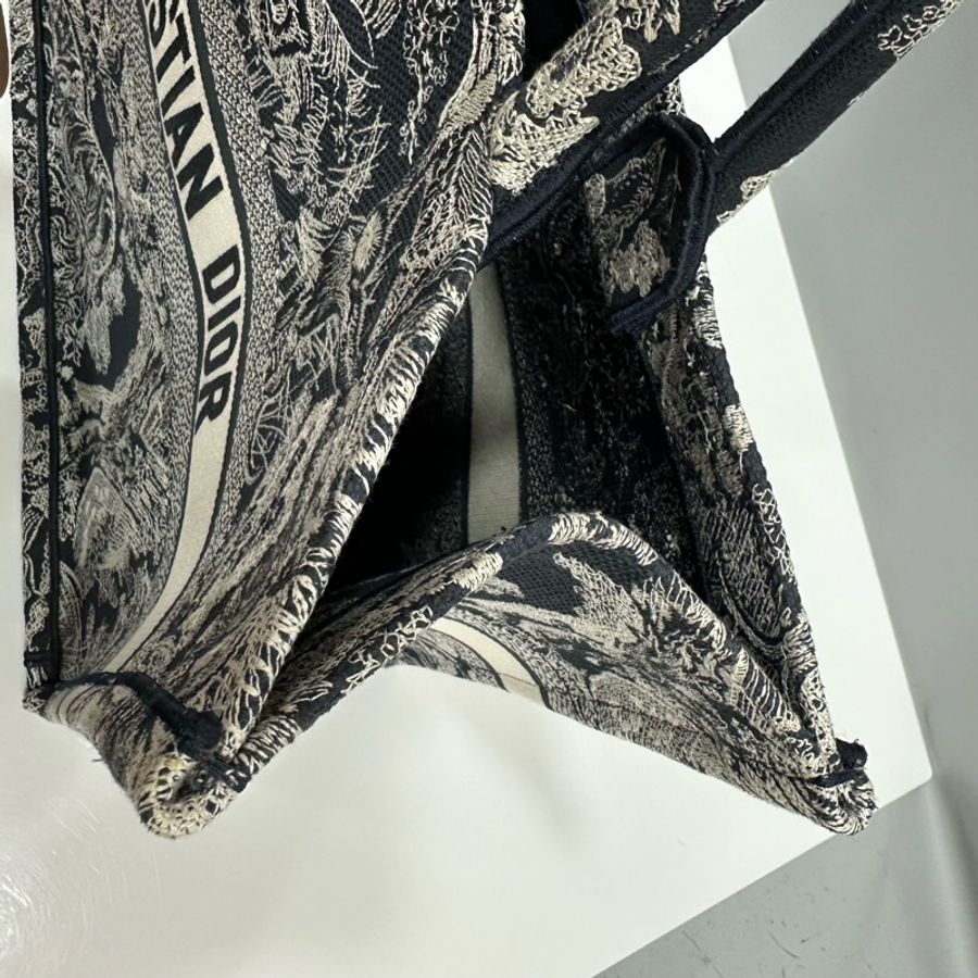 Dior M1286 藍色老虎刺繡 購物包 booktote 托特包-22