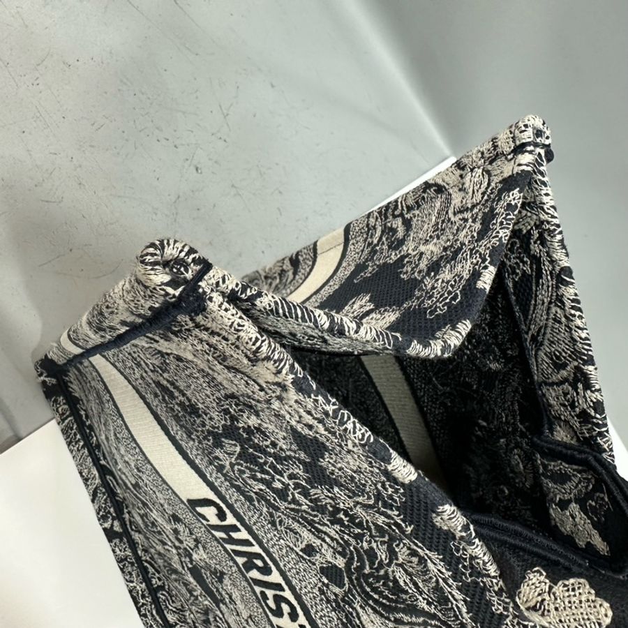 Dior M1286 藍色老虎刺繡 購物包 booktote 托特包-23