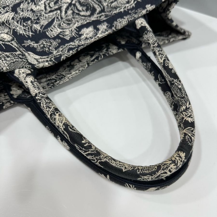 Dior M1286 藍色老虎刺繡 購物包 booktote 托特包-24