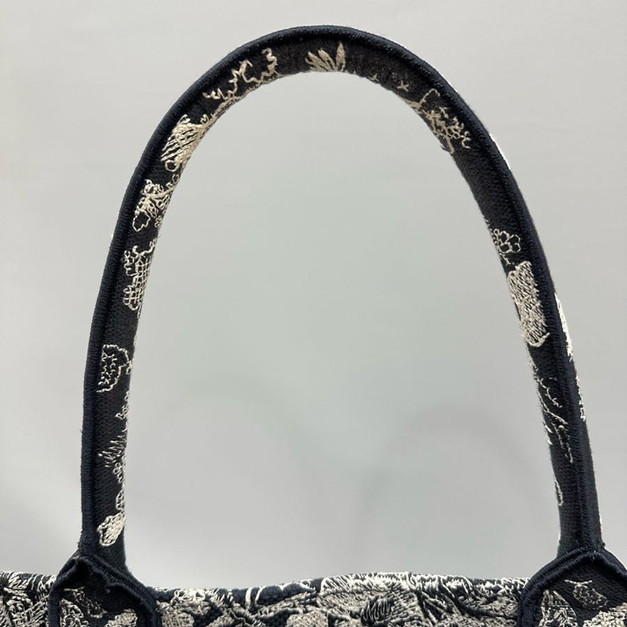 Dior M1286 藍色老虎刺繡 購物包 booktote 托特包-27