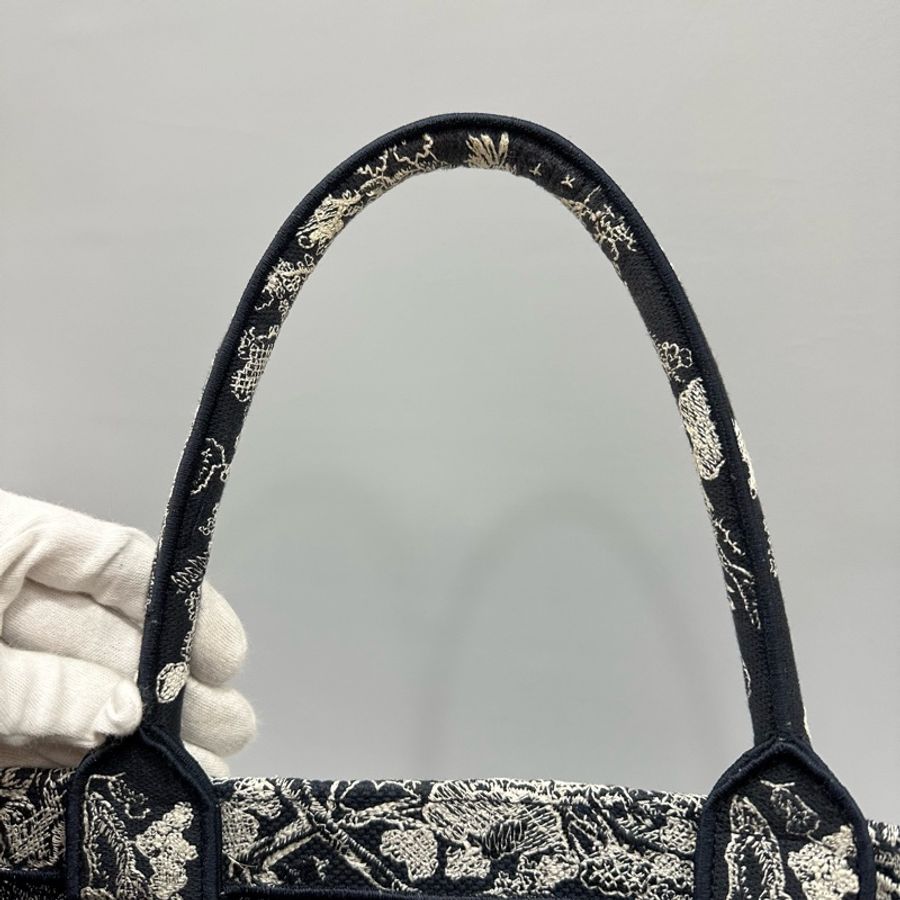 Dior M1286 藍色老虎刺繡 購物包 booktote 托特包-29