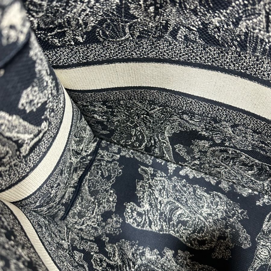 Dior M1286 藍色老虎刺繡 購物包 booktote 托特包-33