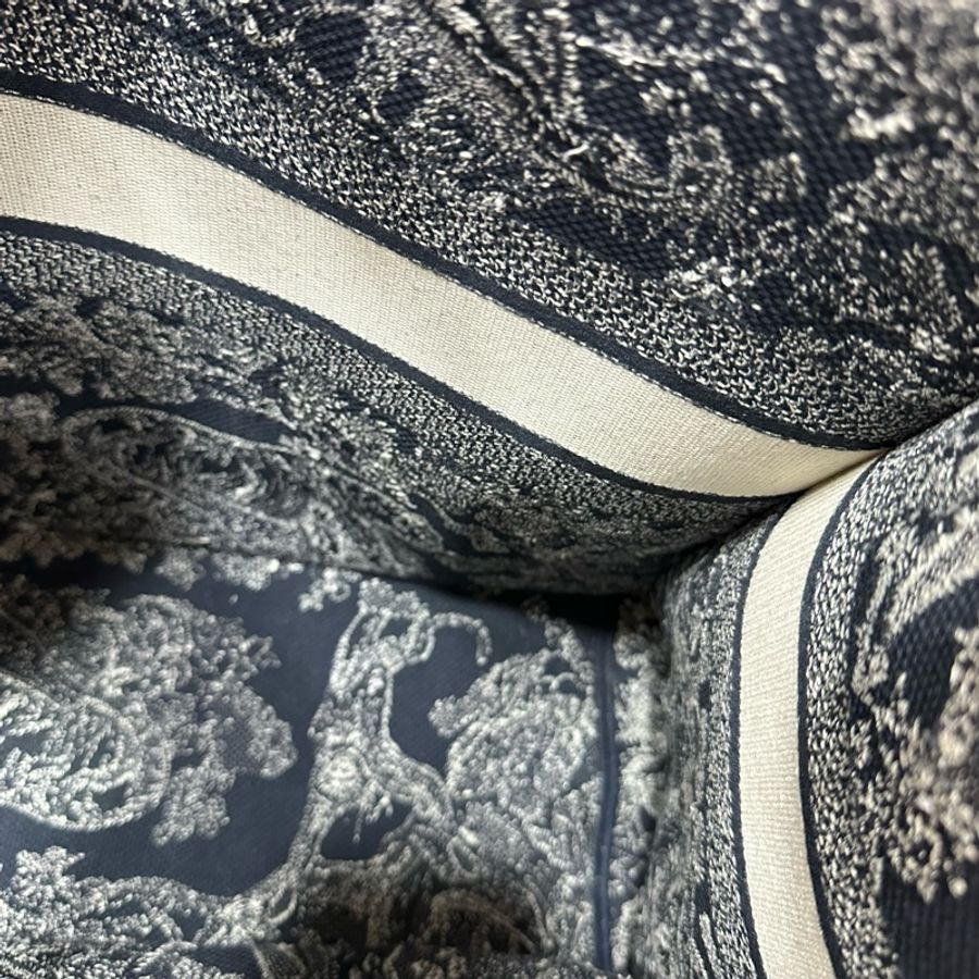 Dior M1286 藍色老虎刺繡 購物包 booktote 托特包-34