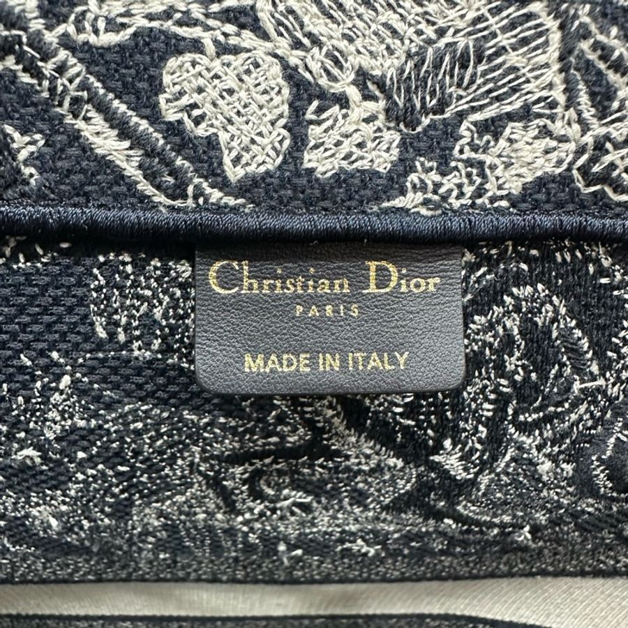 Dior M1286 藍色老虎刺繡 購物包 booktote 托特包-35