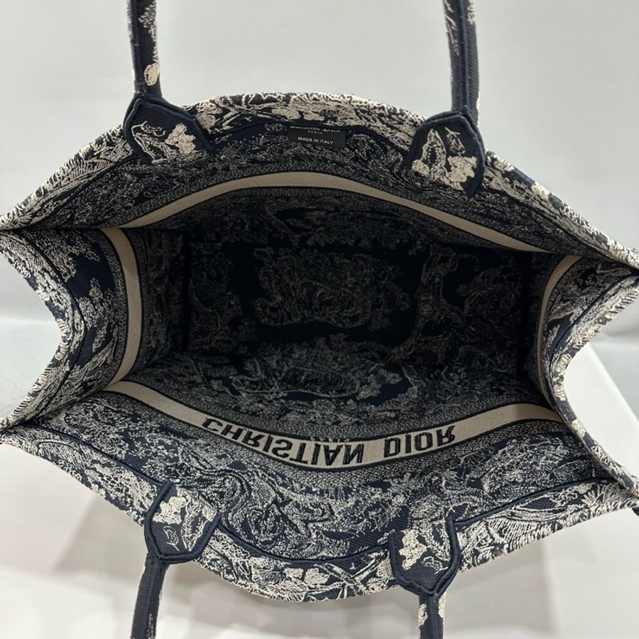 Dior M1286 藍色老虎刺繡 購物包 booktote 托特包-38