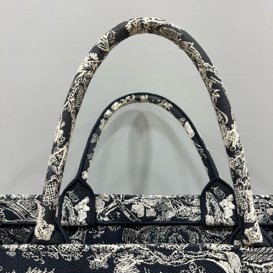 Dior M1286 藍色老虎刺繡 購物包 booktote 托特包-39