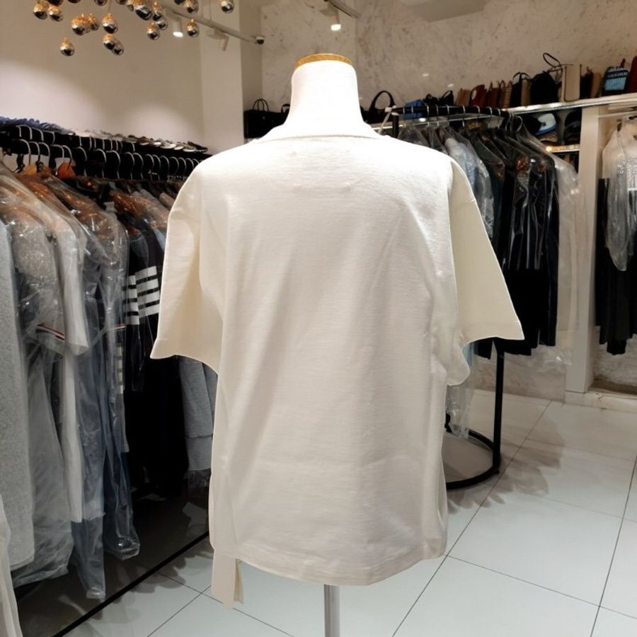 🎁夏季折扣🎁Jil Sander 女款 Logo 棉質五分袖短 Tee 上衣 XS/S (2個尺寸可選)-1