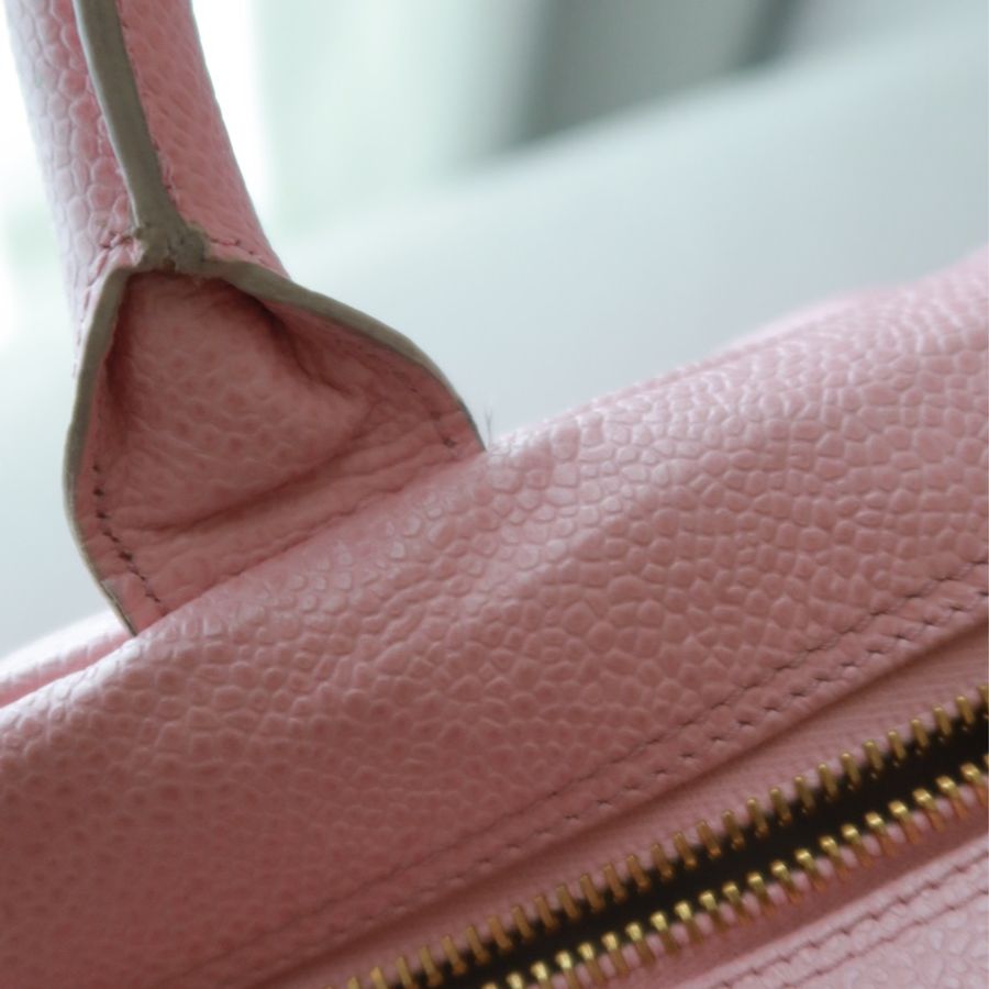 香奈兒 Chanel 保齡球包 中古 粉色-6