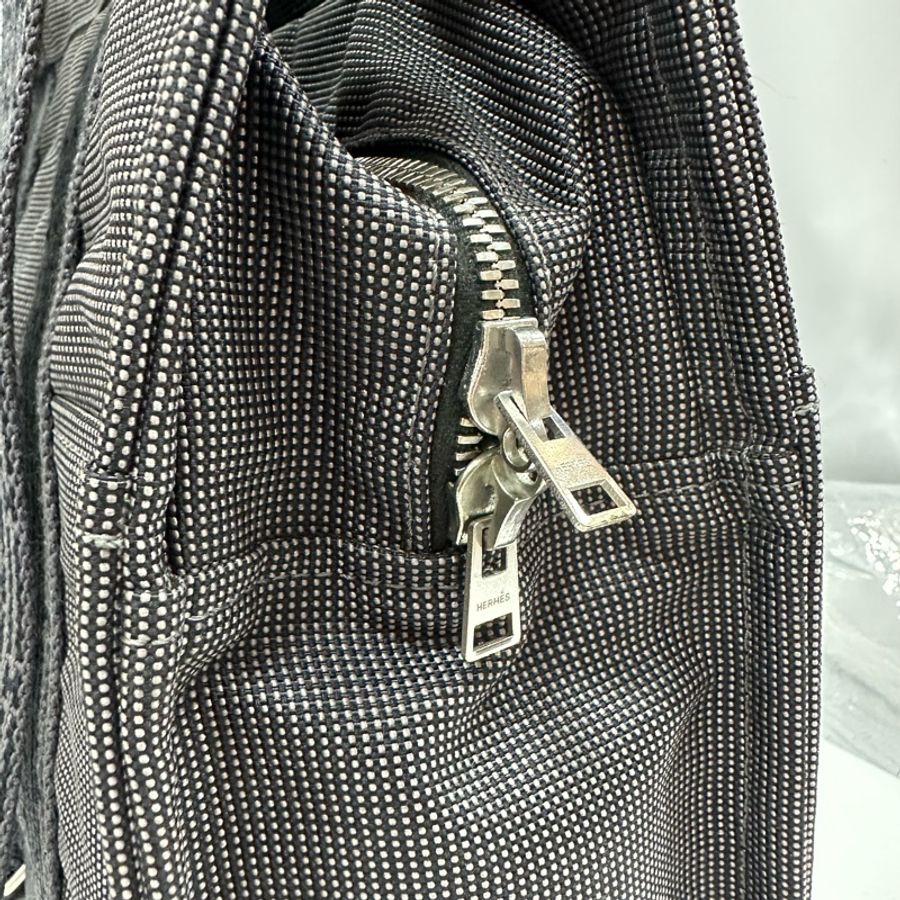 hermes 銀河灰帆布後背包 Herline-3
