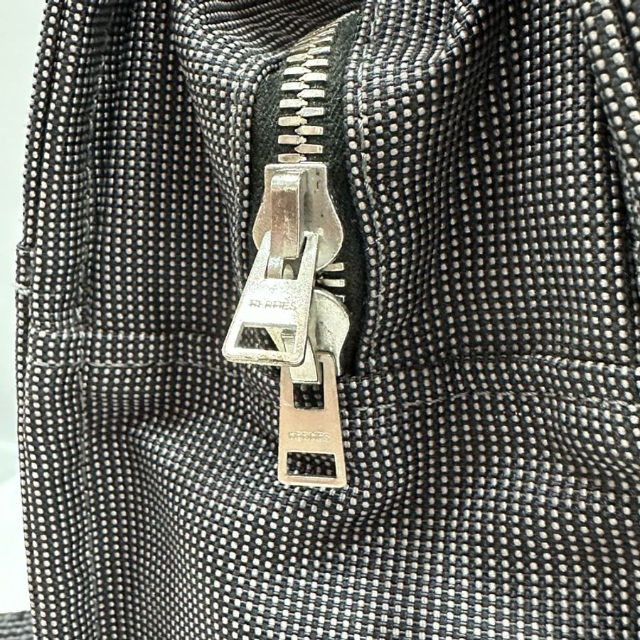 hermes 銀河灰帆布後背包 Herline-5