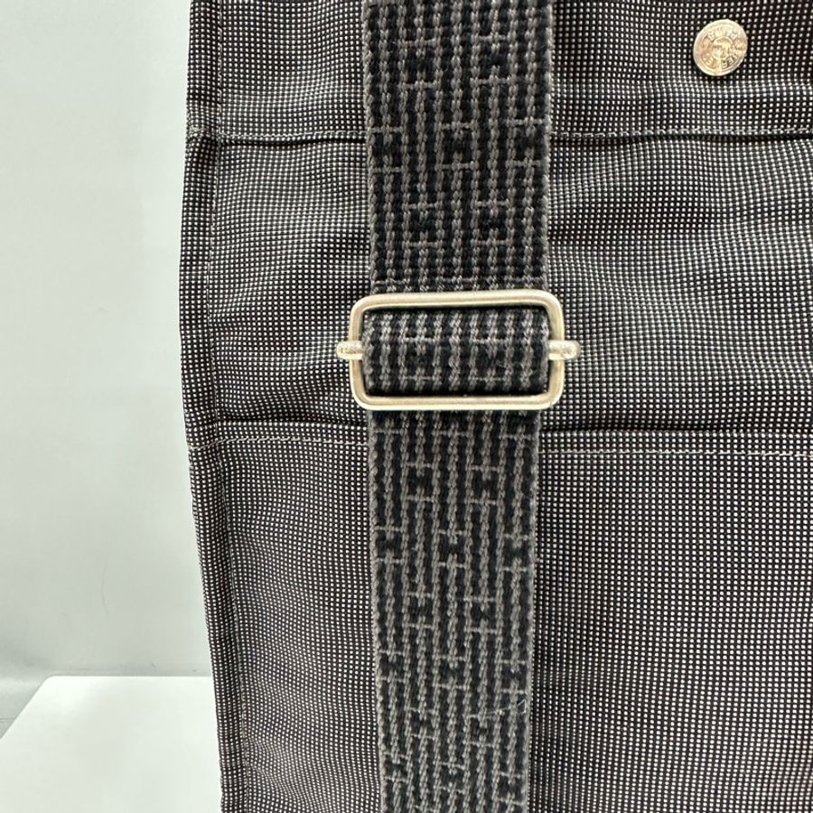 hermes 銀河灰帆布後背包 Herline-8