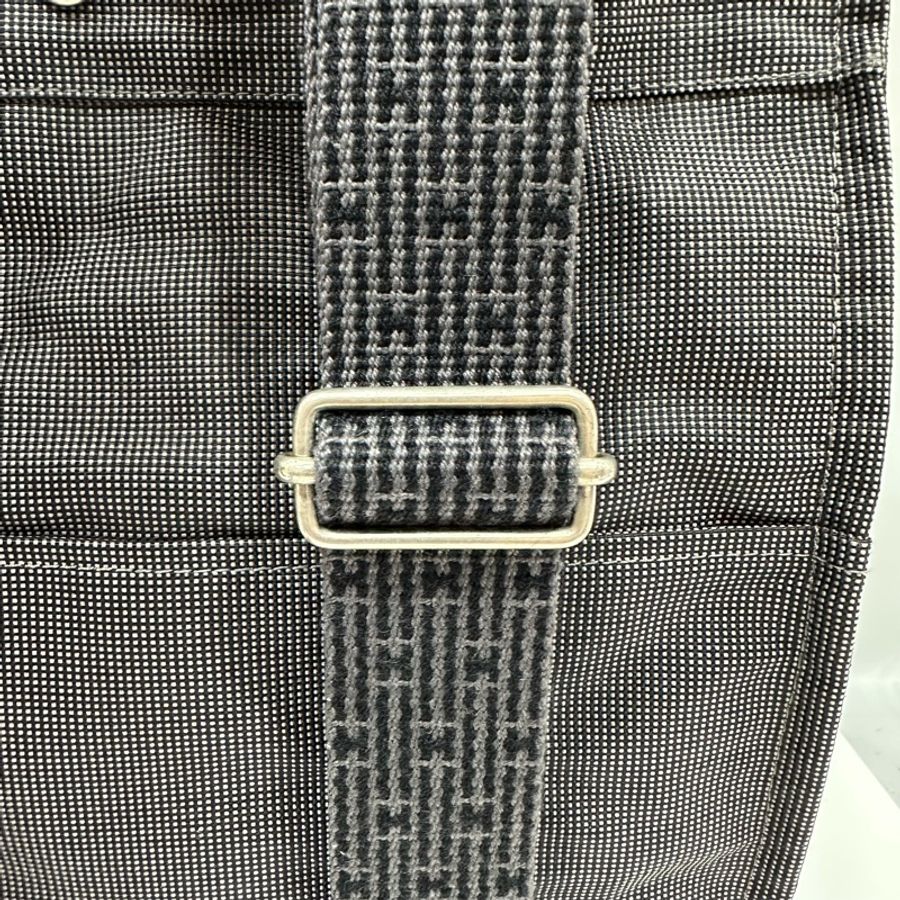 hermes 銀河灰帆布後背包 Herline-9
