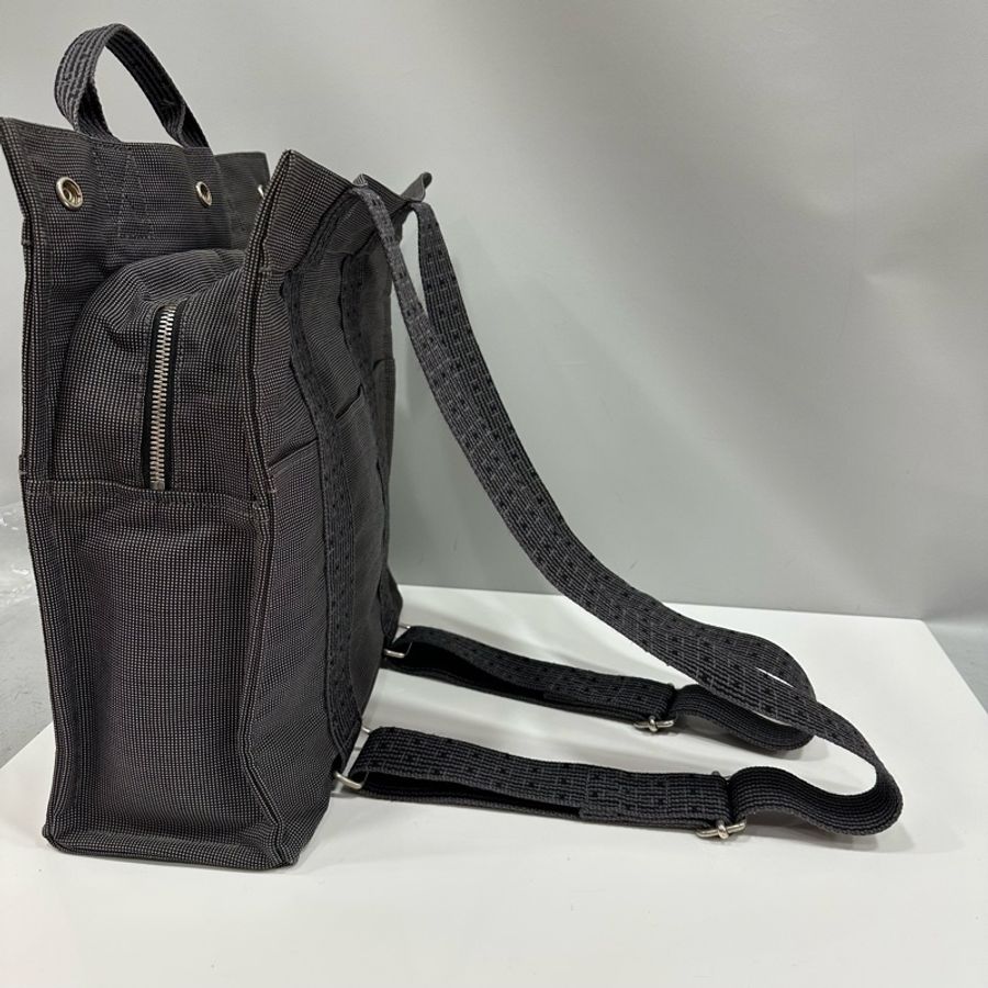 hermes 銀河灰帆布後背包 Herline-26