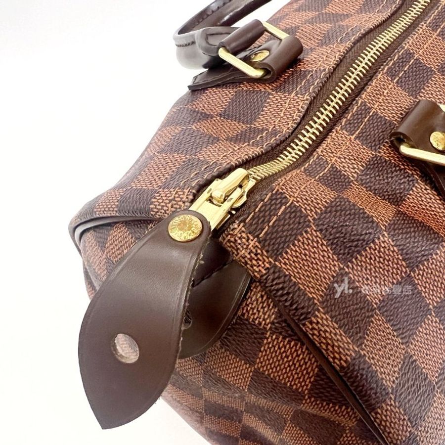 ❣LV 咖格Speedy 30金釦手提波士頓包-5