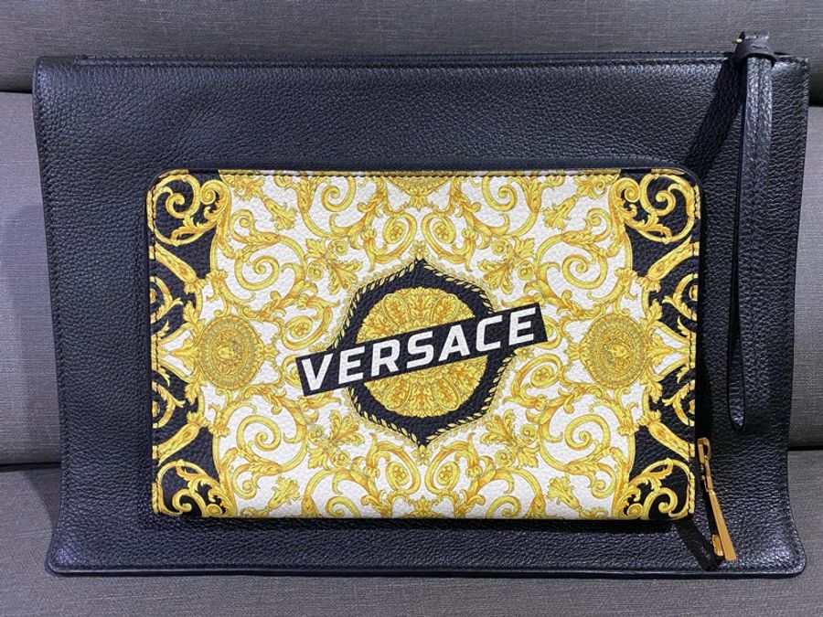 VERSACE側背手拿兩用包-1