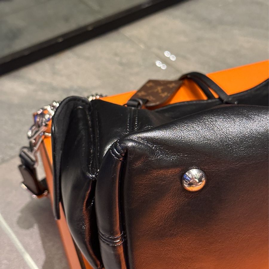 #閒置新 #全配🈶購證 Lv Carryall pm黑武士單肩斜挎包小號 全網唯一黃金尺寸-69