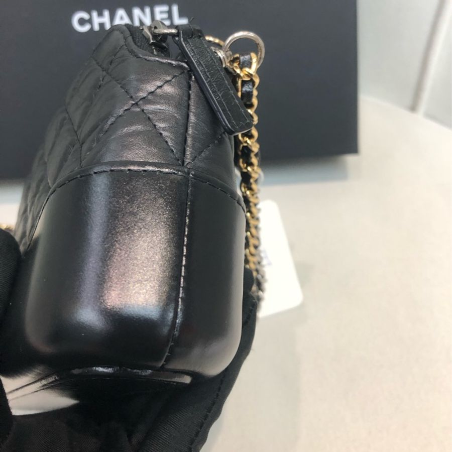 Chanel Cabrielle 黑色流浪 Clutch with chain XB278-4